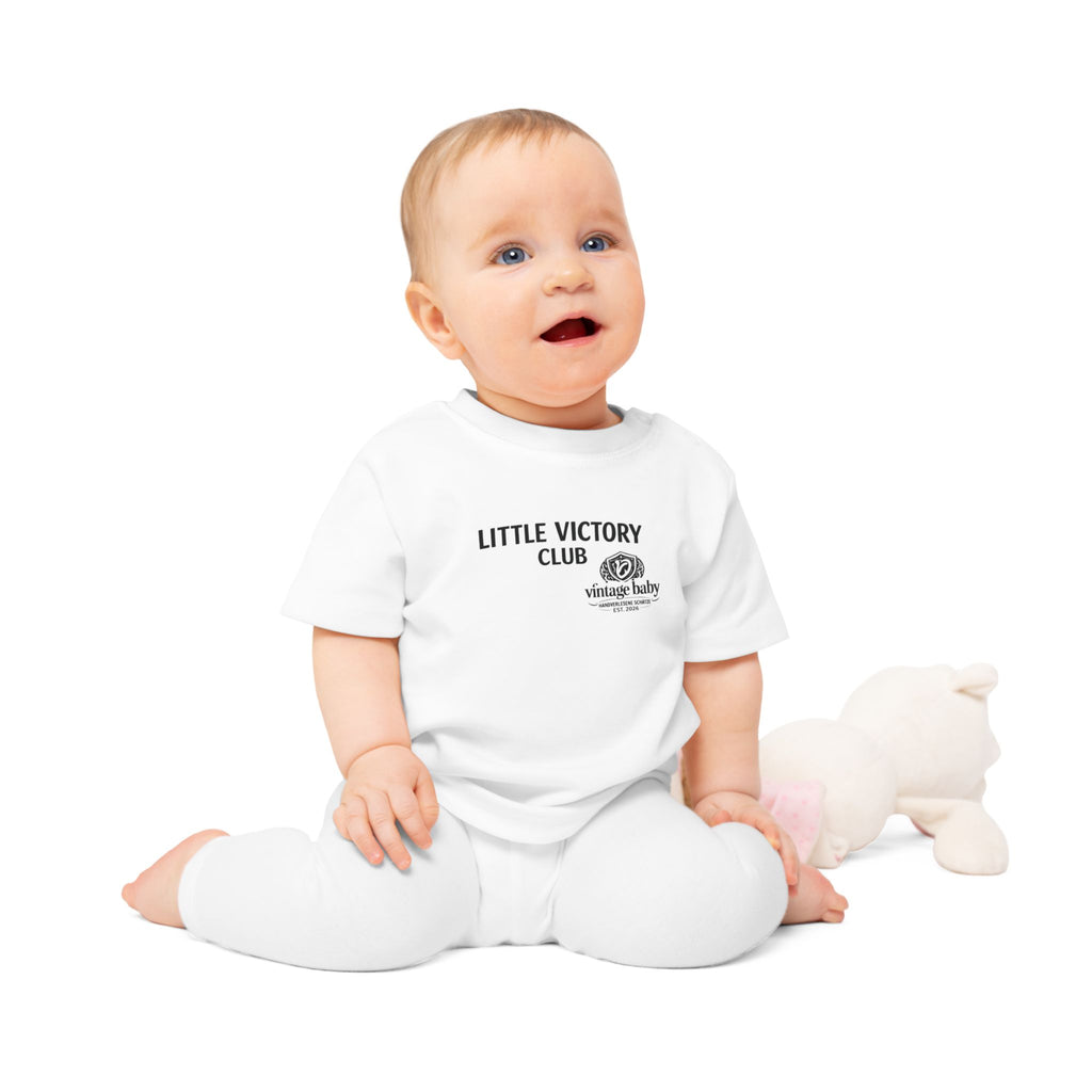 Baby T-Shirt „Little Victory Club" – Vintage Baby Logo Tee